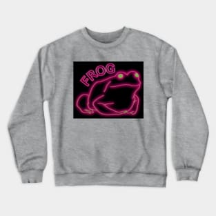 stupid frog neon frog Crewneck Sweatshirt